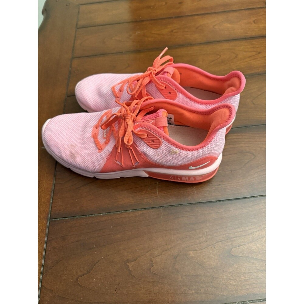 Nike Air Max Sequent‎ 3 Women's Running Shoe Size 10 Hot Punch Pink 908993 601